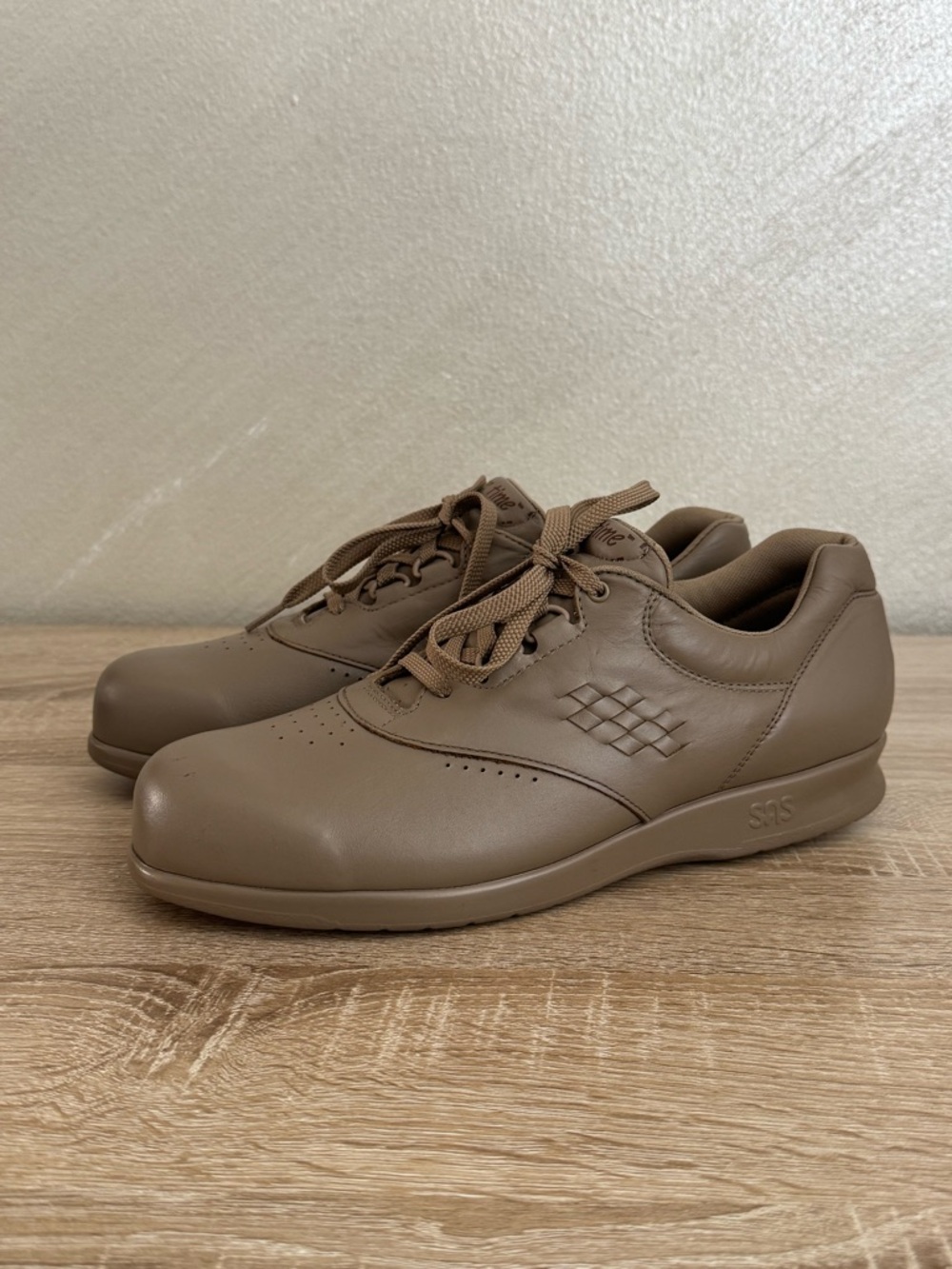 SAS Free Time Women 11S Mocha Leather Walking Shoes